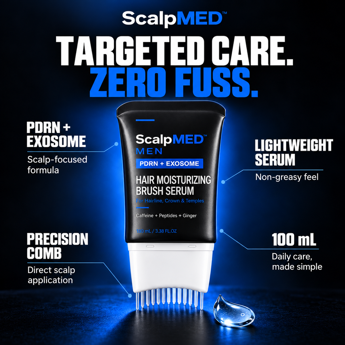 ScalpMED™ Hair Regrowth Brush Serum