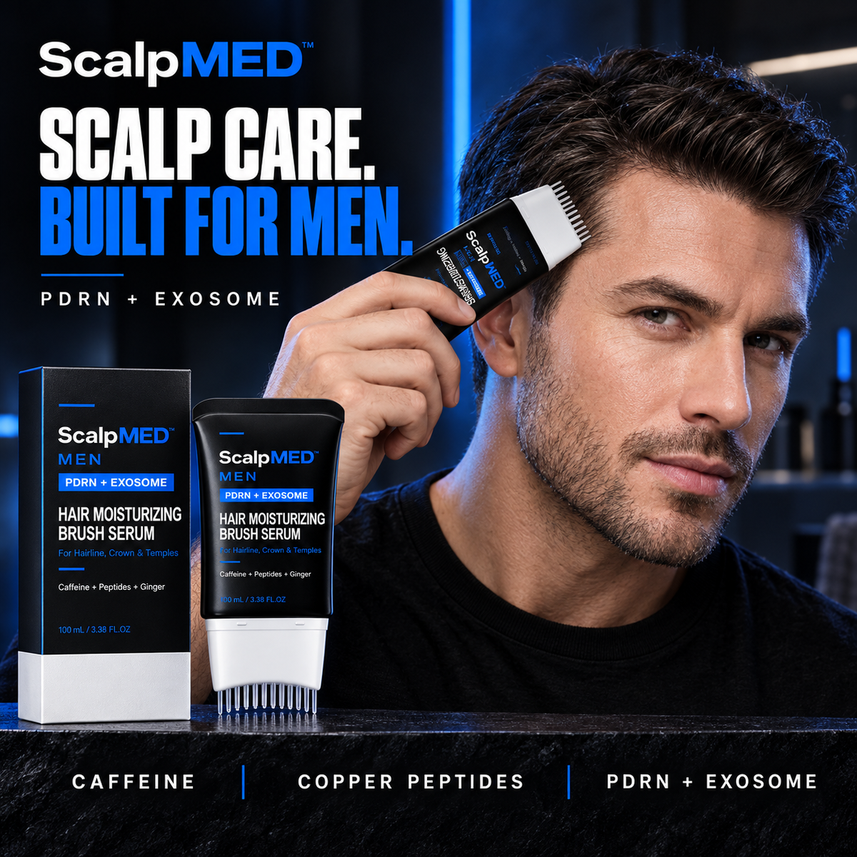 ScalpMED™ Hair Regrowth Brush Serum